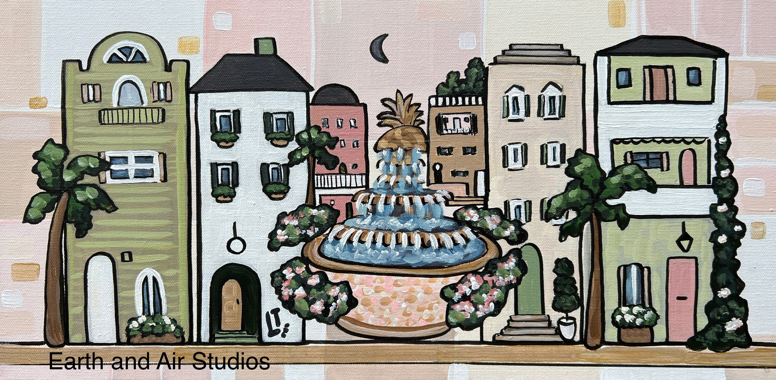 By the Pineapple Fountain