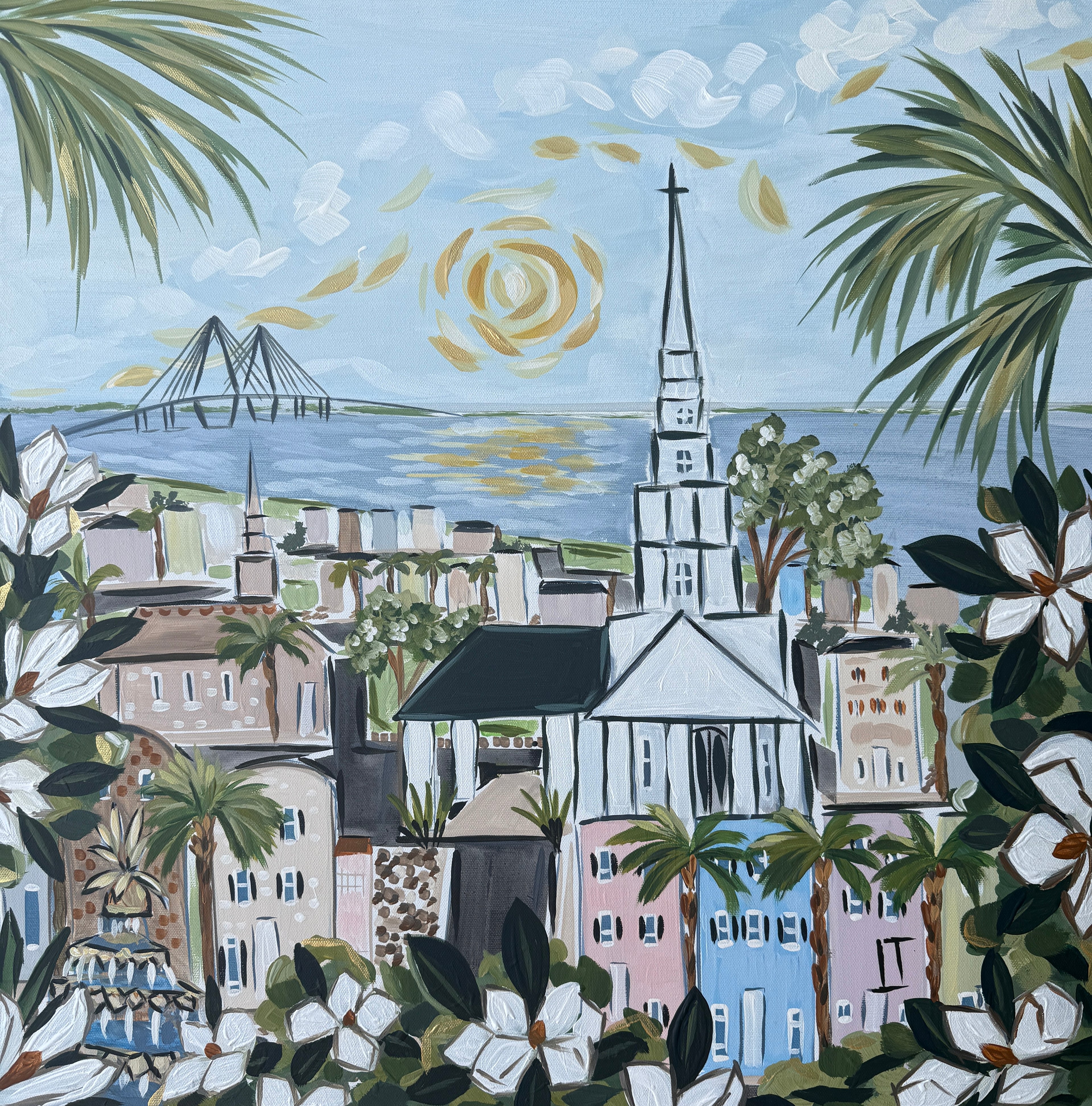 Magnolias and Rooftops