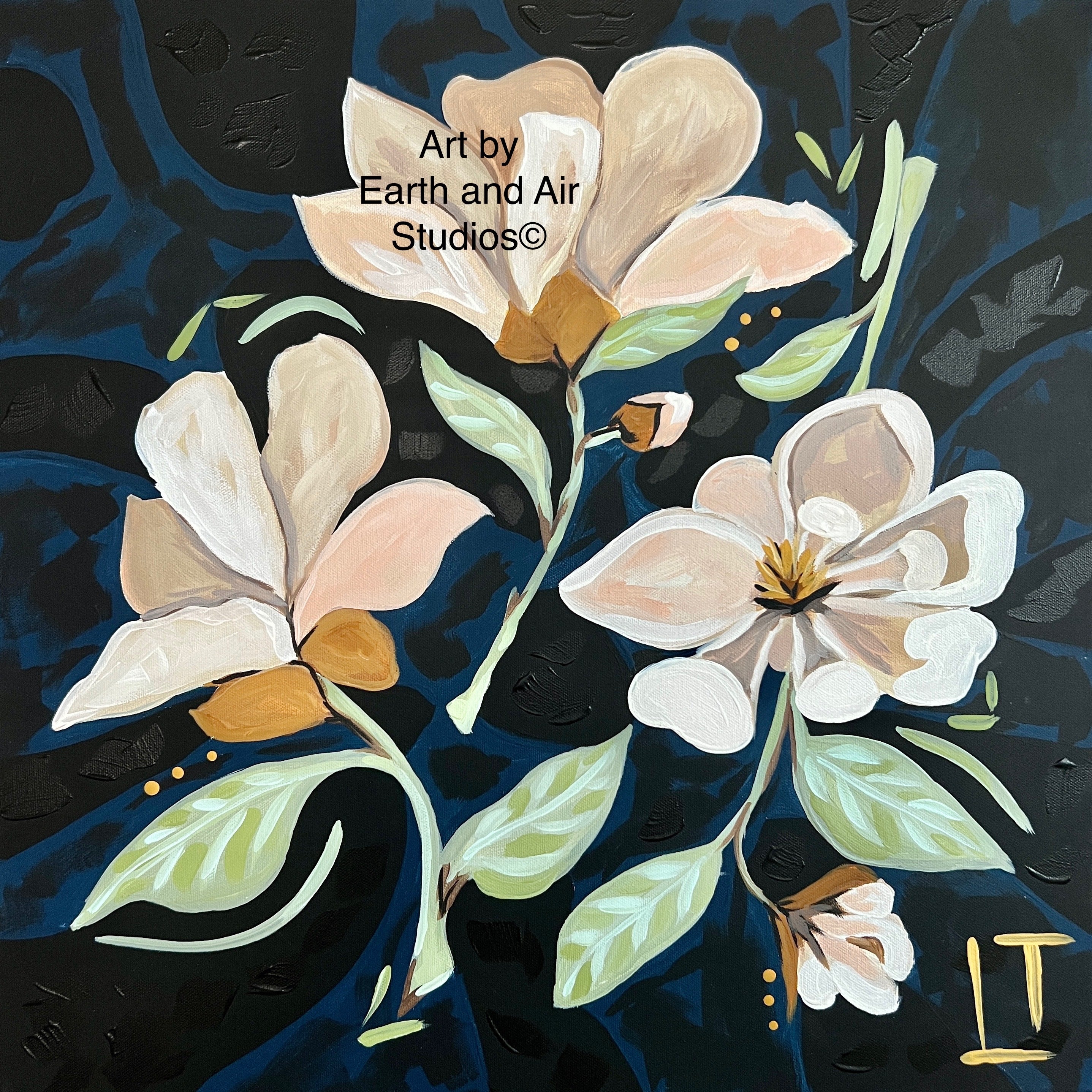 Velvet Magnolias Print